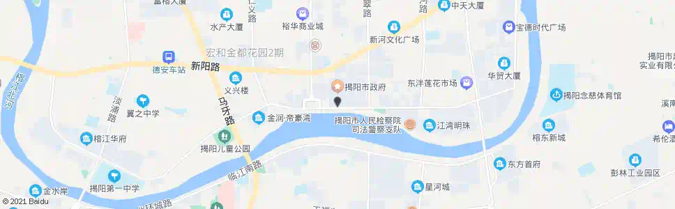 揭阳海滨花园_公交站地图_揭阳公交_妙搜公交查询2024