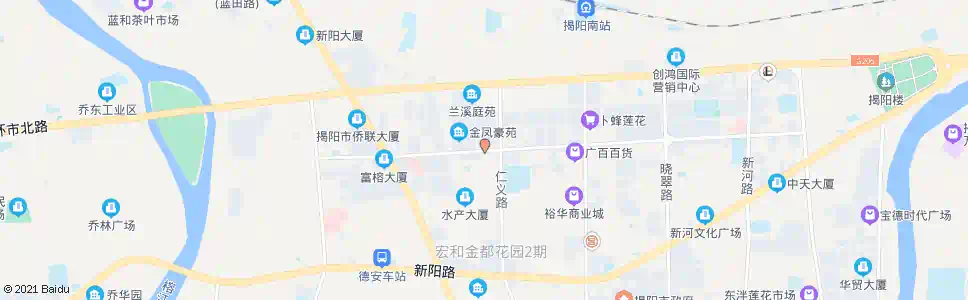 揭阳揭阳地税局_公交站地图_揭阳公交_妙搜公交查询2024