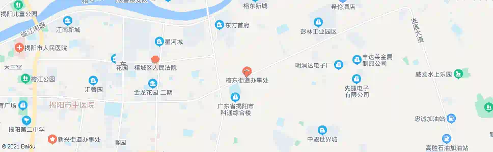 揭阳榕东中学_公交站地图_揭阳公交_妙搜公交查询2024