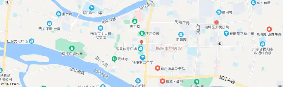 揭阳东风广场_公交站地图_揭阳公交_妙搜公交查询2024