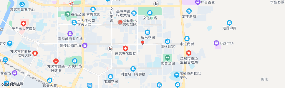 茂名双山六路(西)_公交站地图_茂名公交_妙搜公交查询2024