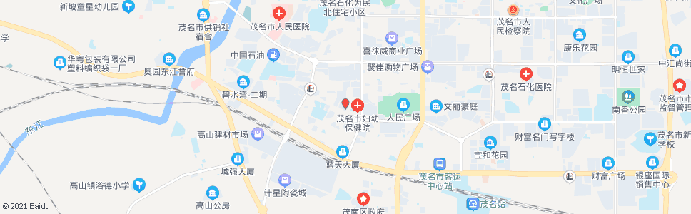 茂名朝阳市场_公交站地图_茂名公交_妙搜公交查询2024