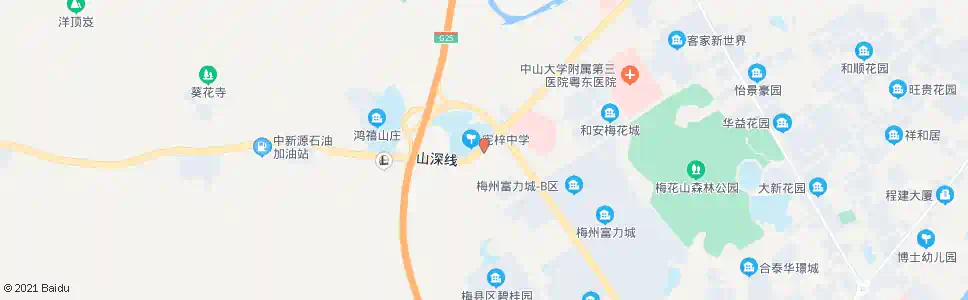 梅州扶大宪梓中学_公交站地图_梅州公交_妙搜公交查询2024