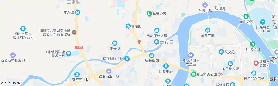 梅州渡江津_公交站地图_梅州公交_妙搜公交查询2024