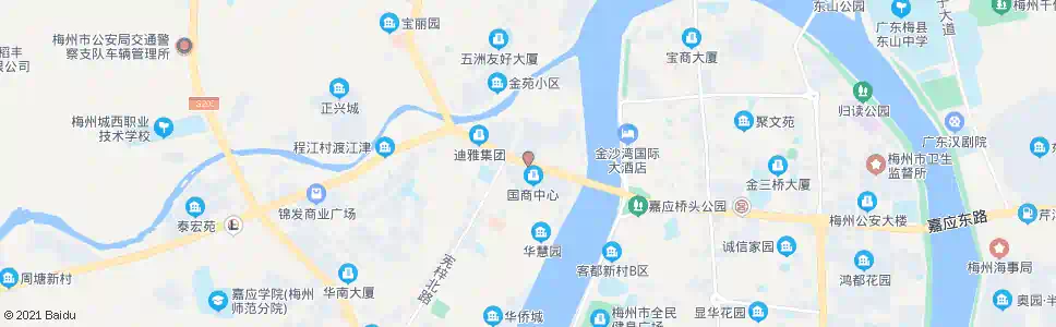 梅州嘉应西路_公交站地图_梅州公交_妙搜公交查询2024