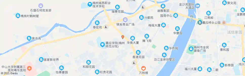 梅州巡警大楼_公交站地图_梅州公交_妙搜公交查询2024