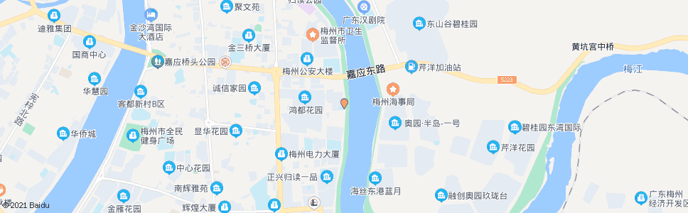 梅州水榭云台_公交站地图_梅州公交_妙搜公交查询2024