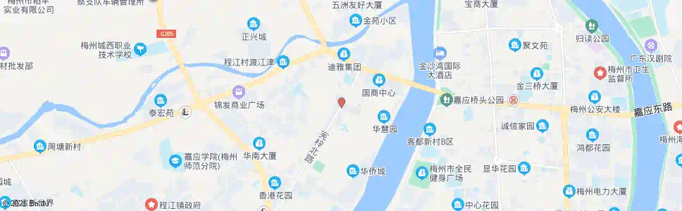 梅州御花苑_公交站地图_梅州公交_妙搜公交查询2024