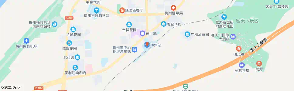 梅州火车站_公交站地图_梅州公交_妙搜公交查询2024