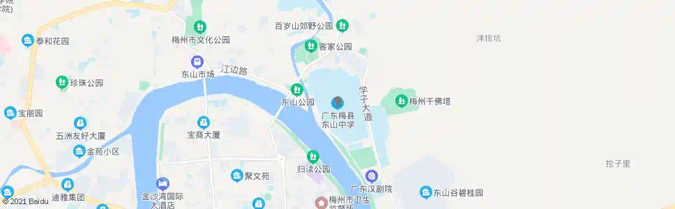 梅州东山中学_公交站地图_梅州公交_妙搜公交查询2024