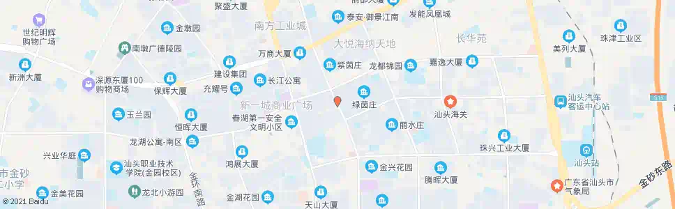 汕头绿茵庄西_公交站地图_汕头公交_妙搜公交查询2024