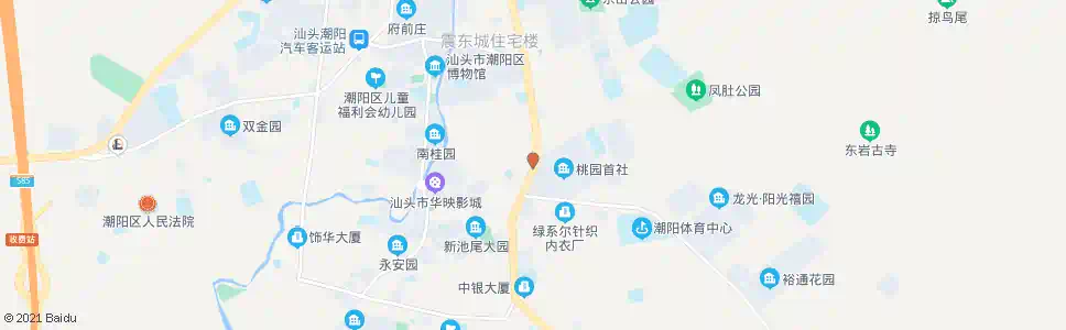 汕头桃园_公交站地图_汕头公交_妙搜公交查询2024