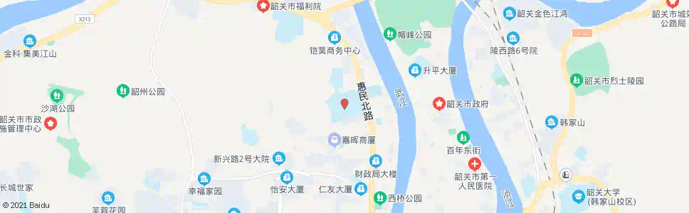 韶关北江中学_公交站地图_韶关公交_妙搜公交查询2024