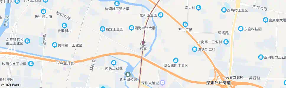 深圳后亭地铁站_公交站地图_深圳公交_妙搜公交查询2024