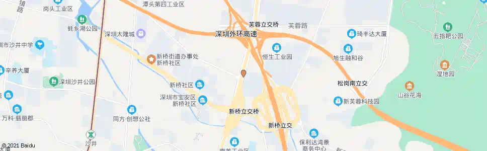 深圳新桥第三工业区_公交站地图_深圳公交_妙搜公交查询2024