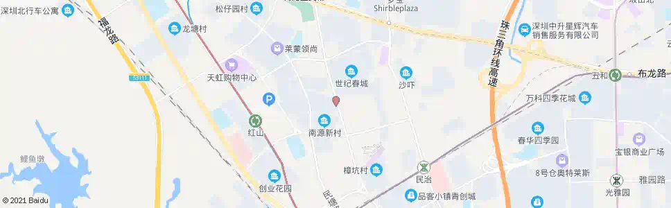 深圳民兴路口_公交站地图_深圳公交_妙搜公交查询2024