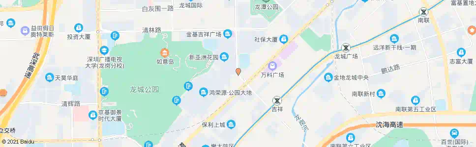 深圳龙城中学_公交站地图_深圳公交_妙搜公交查询2024