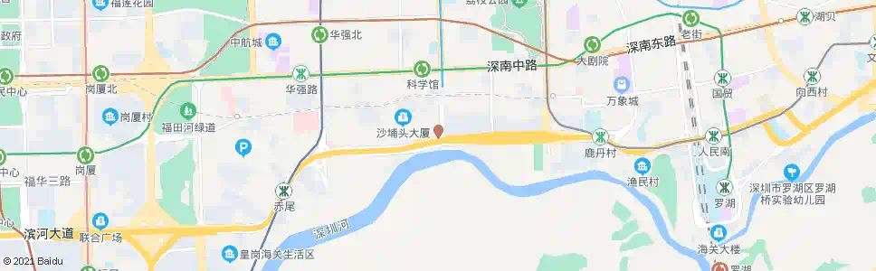 深圳上步南天桥2_公交站地图_深圳公交_妙搜公交查询2024