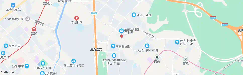 深圳金荣达工业园_公交站地图_深圳公交_妙搜公交查询2024