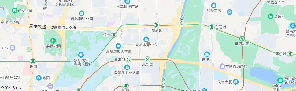 深圳科技园公交总站_公交站地图_深圳公交_妙搜公交查询2024