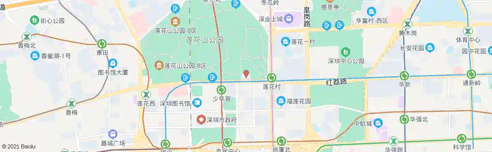 深圳关山月美术馆2_公交站地图_深圳公交_妙搜公交查询2024