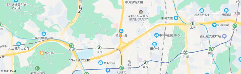 深圳红岗西村_公交站地图_深圳公交_妙搜公交查询2024