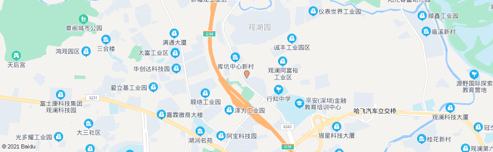 深圳库新路中_公交站地图_深圳公交_妙搜公交查询2024