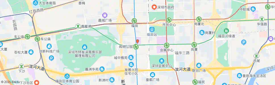 深圳购物公园总站_公交站地图_深圳公交_妙搜公交查询2024