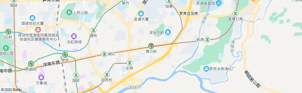 深圳黄贝岭地铁站3_公交站地图_深圳公交_妙搜公交查询2024