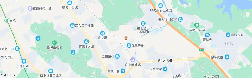 深圳凤凰岗村_公交站地图_深圳公交_妙搜公交查询2024