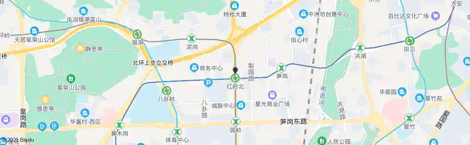 深圳红岭泥岗立交_公交站地图_深圳公交_妙搜公交查询2024