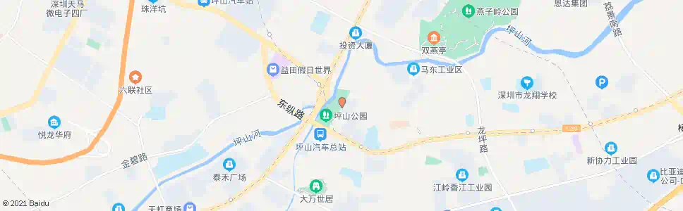 深圳坪山公安分局1_公交站地图_深圳公交_妙搜公交查询2024