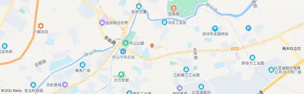 深圳坪山东门小学_公交站地图_深圳公交_妙搜公交查询2024