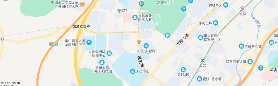 深圳阳光天健城_公交站地图_深圳公交_妙搜公交查询2024