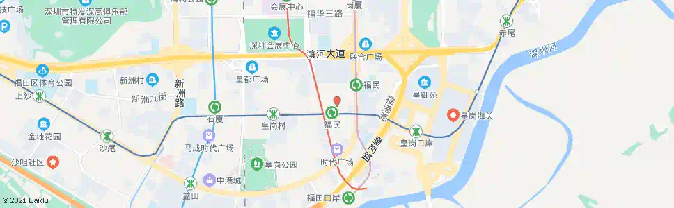 深圳福民站_公交站地图_深圳公交_妙搜公交查询2024