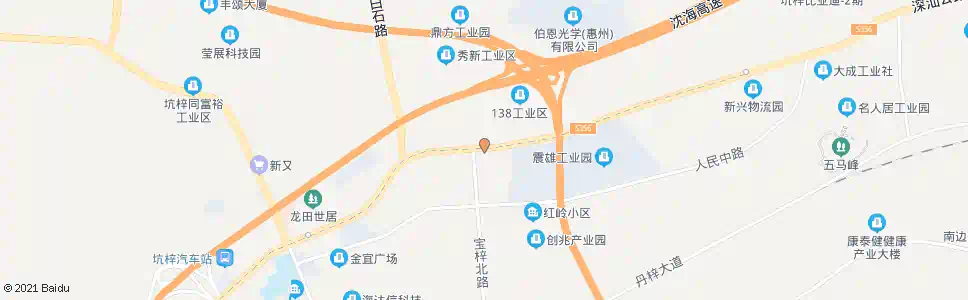 深圳新乔围村工业区_公交站地图_深圳公交_妙搜公交查询2024