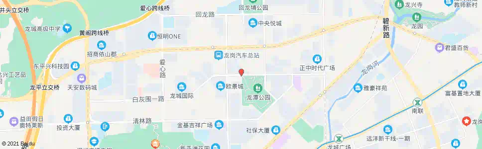 深圳城市花园_公交站地图_深圳公交_妙搜公交查询2024