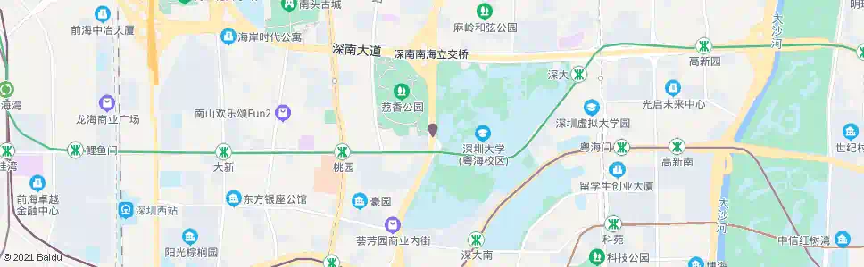 深圳深圳大学_公交站地图_深圳公交_妙搜公交查询2024