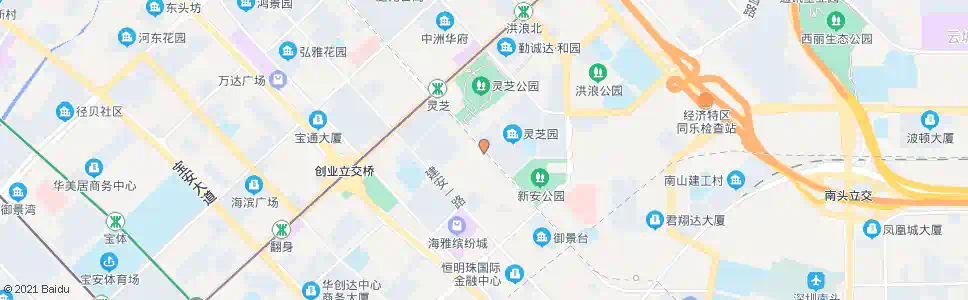 深圳灵芝园新村_公交站地图_深圳公交_妙搜公交查询2024