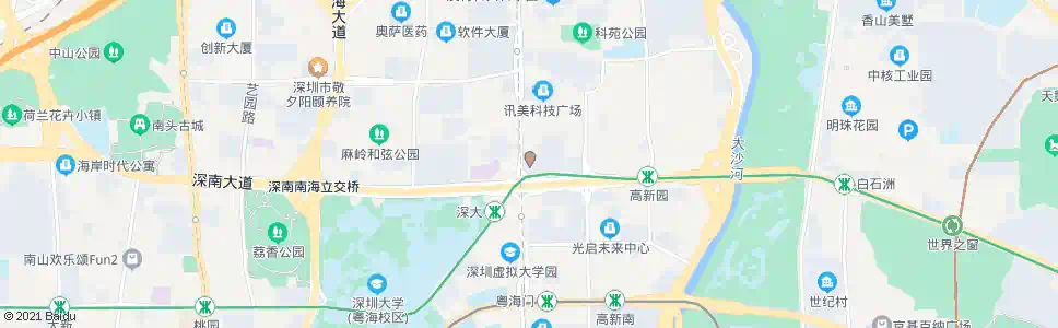 深圳科技园1_公交站地图_深圳公交_妙搜公交查询2024