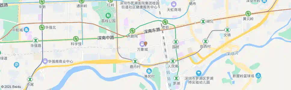 深圳上步南天桥1_公交站地图_深圳公交_妙搜公交查询2024