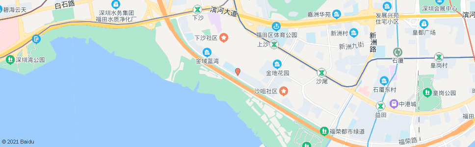 深圳上沙村2_公交站地图_深圳公交_妙搜公交查询2024