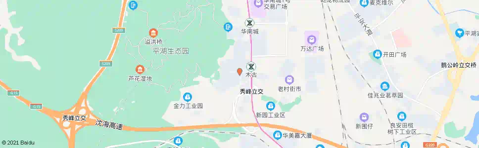 深圳上木古村_公交站地图_深圳公交_妙搜公交查询2024