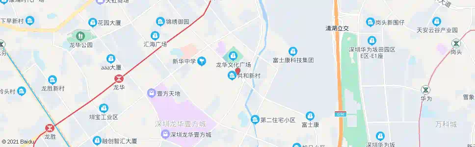 深圳共和新村_公交站地图_深圳公交_妙搜公交查询2024