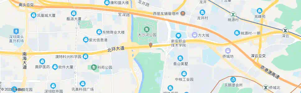 深圳大沙河公园_公交站地图_深圳公交_妙搜公交查询2024