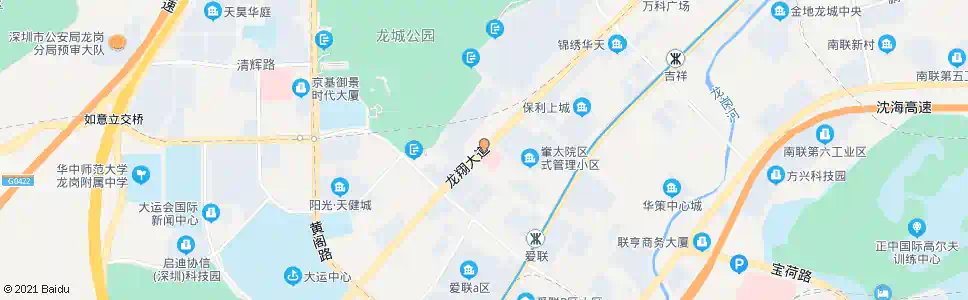 深圳龙城医院_公交站地图_深圳公交_妙搜公交查询2024