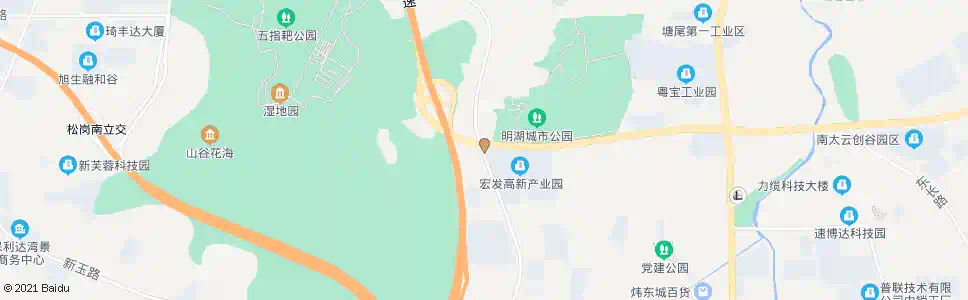 深圳田寮工业区_公交站地图_深圳公交_妙搜公交查询2024