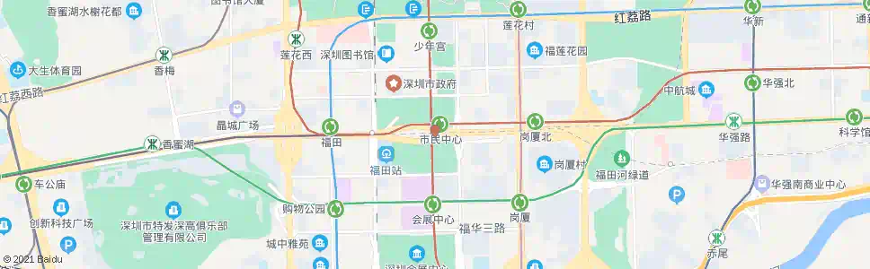 深圳市民广场东_公交站地图_深圳公交_妙搜公交查询2024