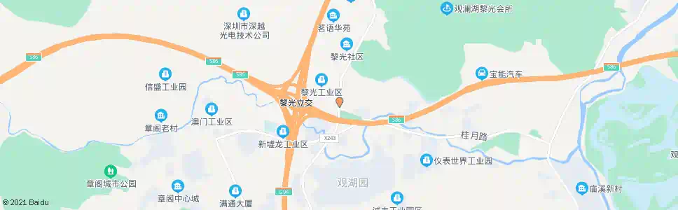 深圳黎光村_公交站地图_深圳公交_妙搜公交查询2024