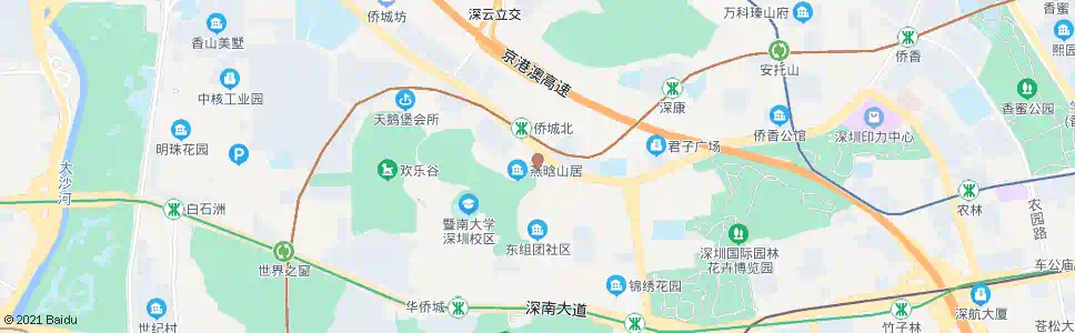 深圳华侨城医院_公交站地图_深圳公交_妙搜公交查询2024